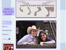 Tablet Screenshot of amyswishwithwings.com
